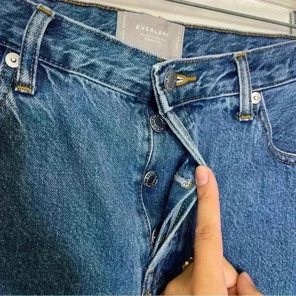 Everlane The 90’s Cheeky Denim Blue Jeans Organic Cotton Sz 29 Ankle - Picture 7 of 7